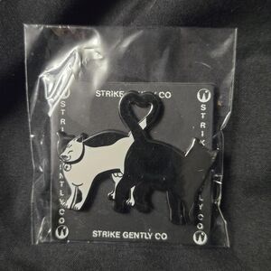 Strike Gently Co Cat Enamel Pin